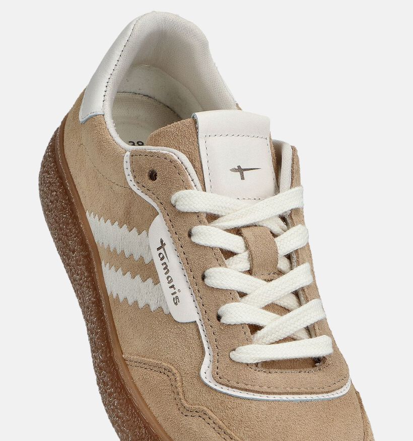Tamaris Touch It Beige Sneakers voor dames (365037) - geschikt voor steunzolen