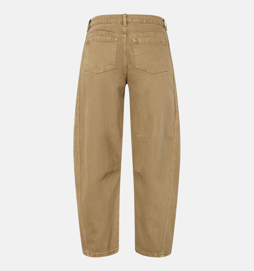 Sisters Point Fiora Kakigroene Barrel Jeans voor dames (386267)