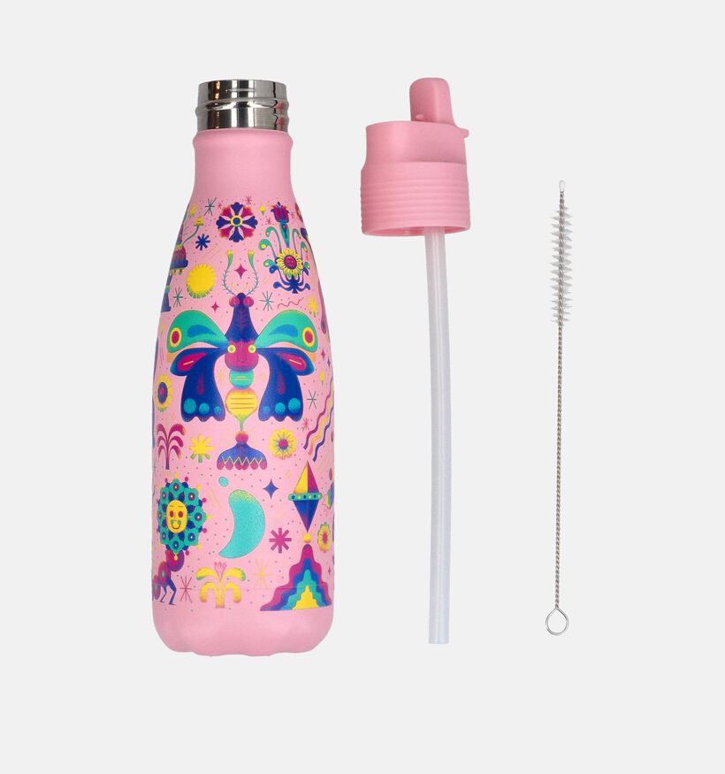 Chilly's Kids Bottle Roze Drinkfles 350ml voor meisjes (383665)