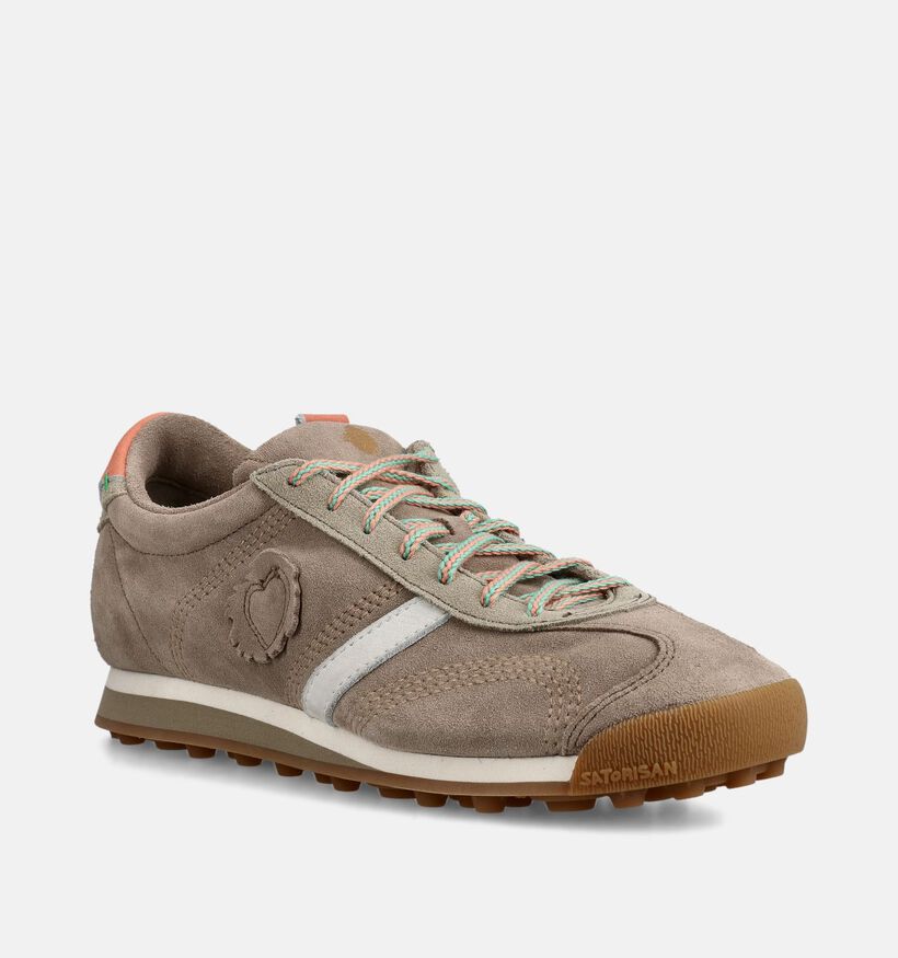 Satorisan Stardust Suede Taupe Veterschoenen voor heren (369910) - geschikt voor steunzolen