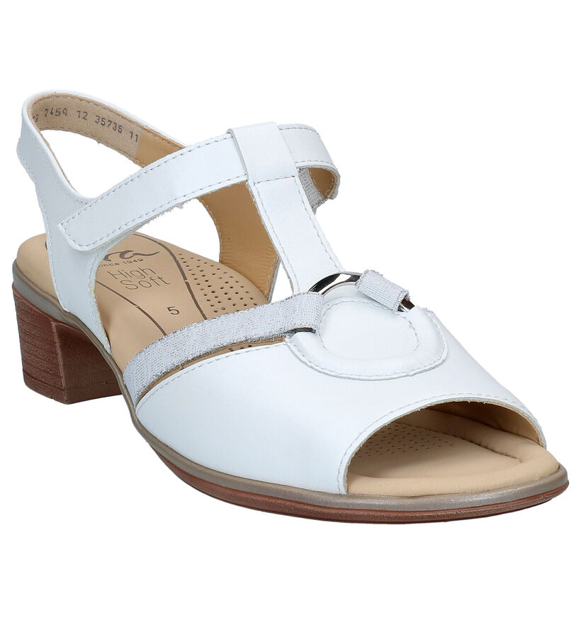 Ara Lugano Sandales en Blanc en cuir (288979)