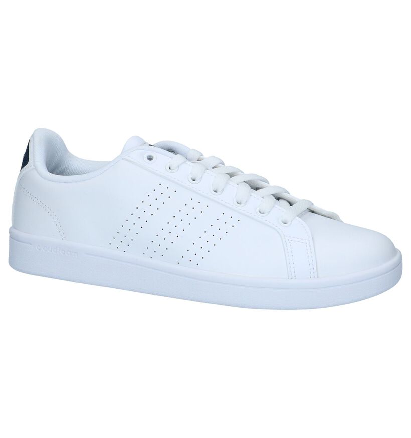 Witte Lage Geklede Sneakers adidas CF Advantage Clean, , pdp