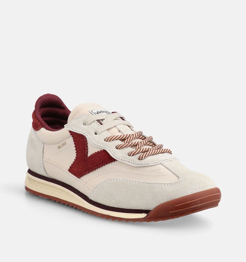 Victoria Ecru Veterschoenen voor dames (378884) - geschikt voor steunzolen