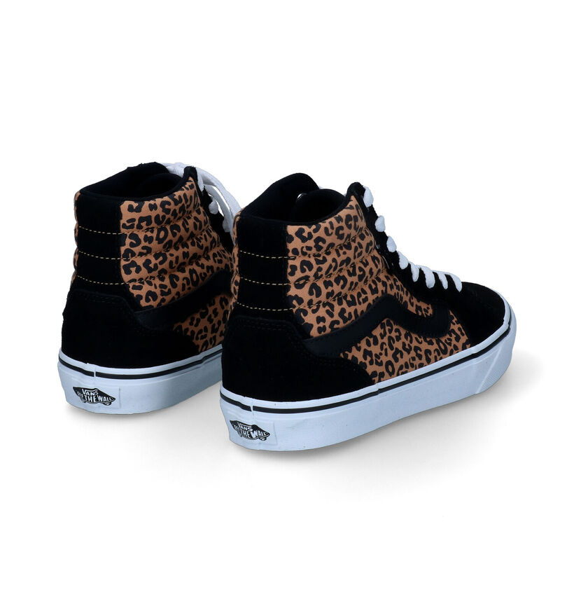Vans Filmore Hi Baskets de skate en Noir pour femmes (328039)