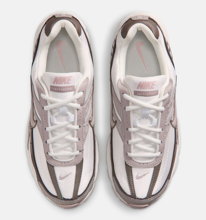 Nike Initiator Witte/Taupe Sneakers voor dames (376099) - geschikt voor steunzolen