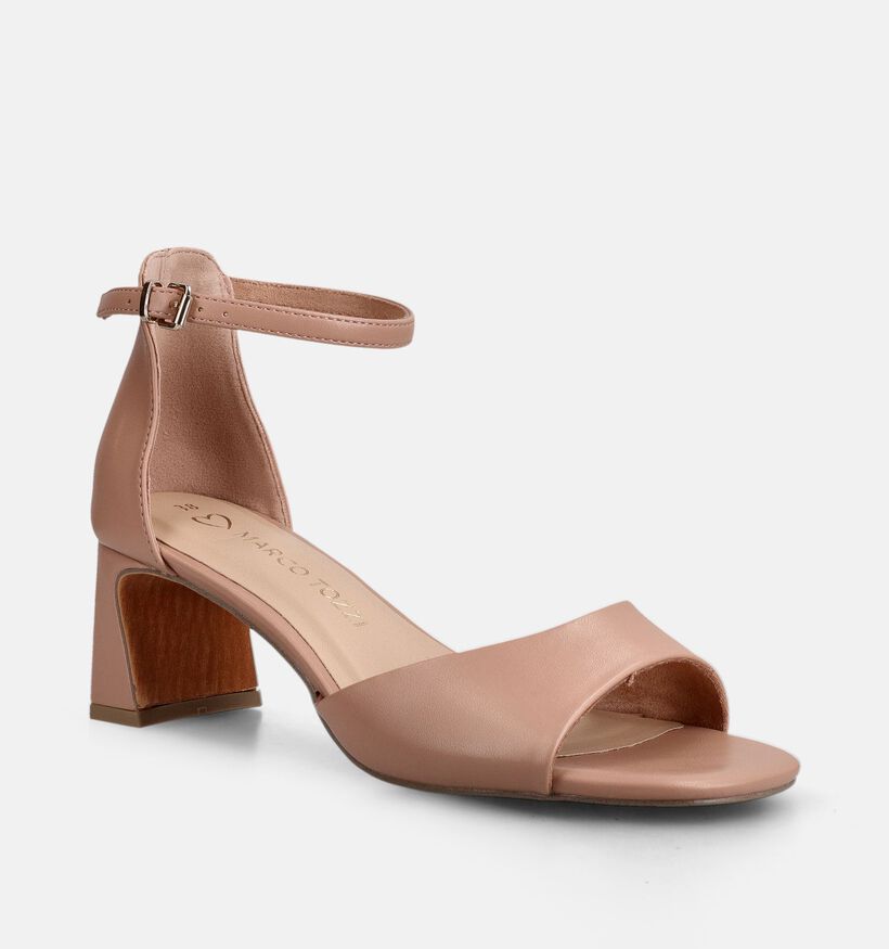 Marco Tozzi Sandales &agrave; talons en Rose pour femmes (371865)