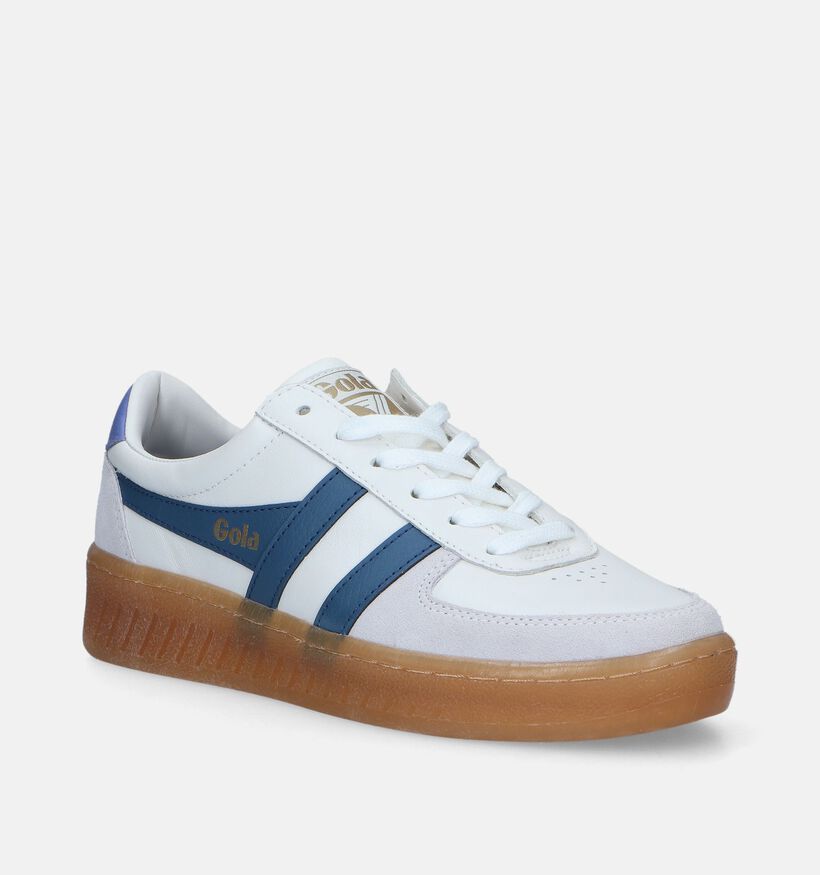 Gola Grandslam Elite Baskets en Blanc pour femmes (336887) - pour semelles orthopédiques