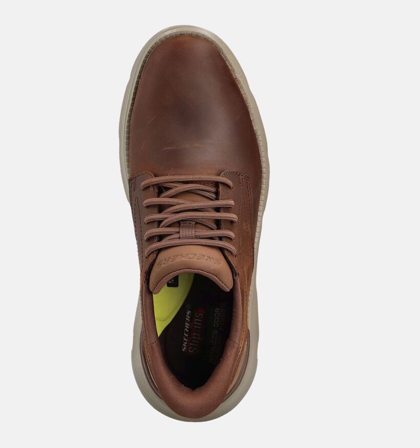 Skechers Garza Chaussures plates en Marron pour hommes (359768) - pour semelles orthopédiques