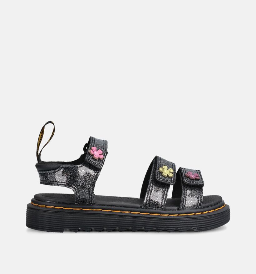 Dr. Martens Klaire Glitter Sandales en Noir pour filles (368641)