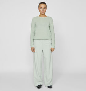 Vila Varone Groene Wijde broek voor dames (351782)