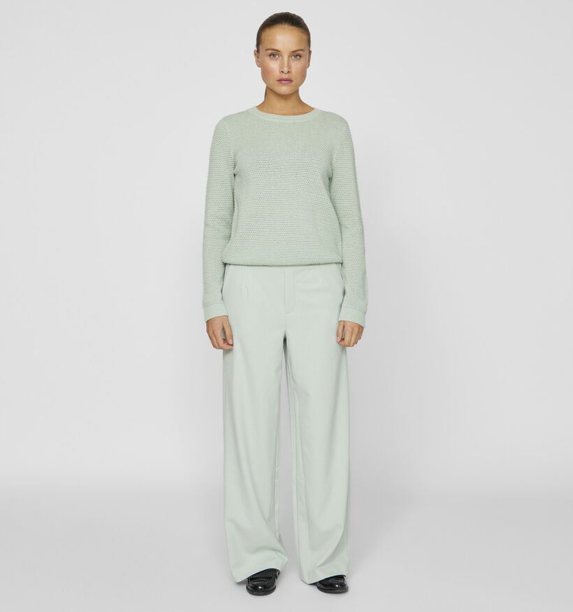Vila Varone Groene Wijde broek voor dames (351782)
