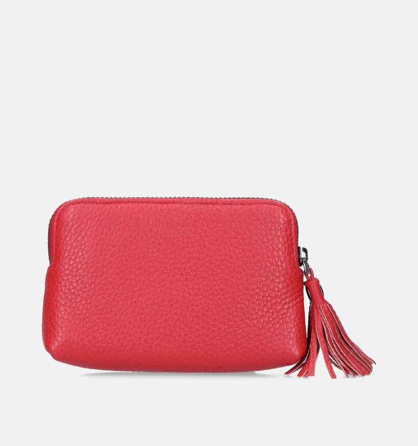 Euro-Leather Porte-monnaie en Rouge pour femmes (343443)