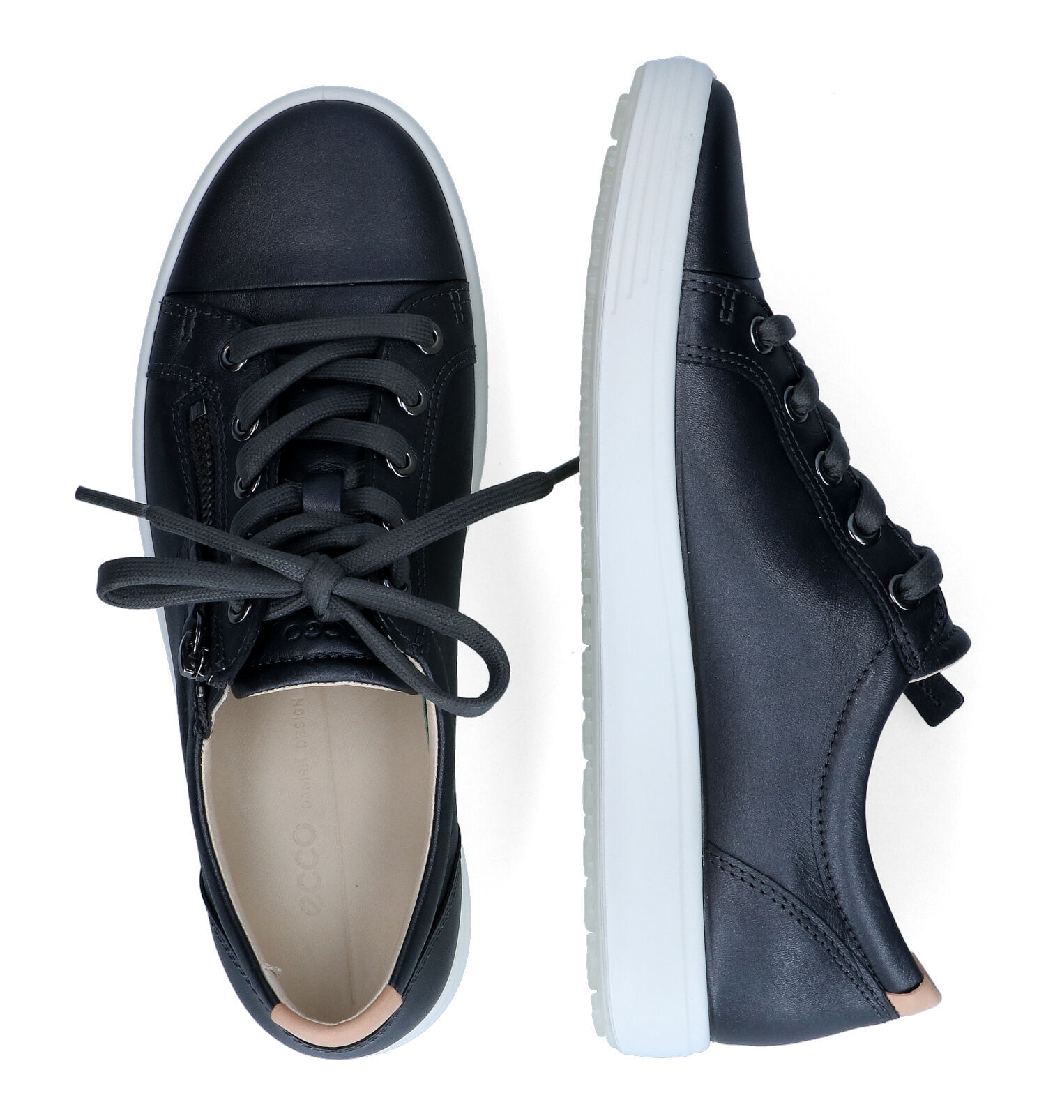 ECCO Soft 7 Grijze Lage Schoenen Dames Lage schoenen Online op TORFS.BE