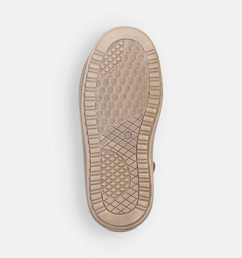 STONES and BONES Laris Beige Hoge Sneakers voor meisjes (365030) - geschikt voor steunzolen