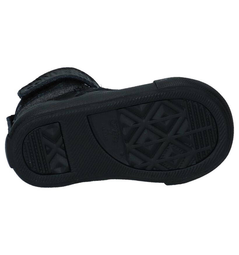 Converse Pro Blaze Strap HI Baskets en Noir pour garçons (293598) - pour semelles orthopédiques