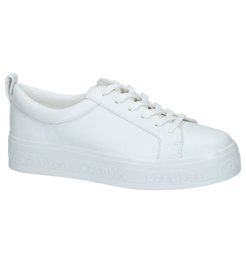 Witte Sneakers Calvin Klein Jaelee in leer (241695)