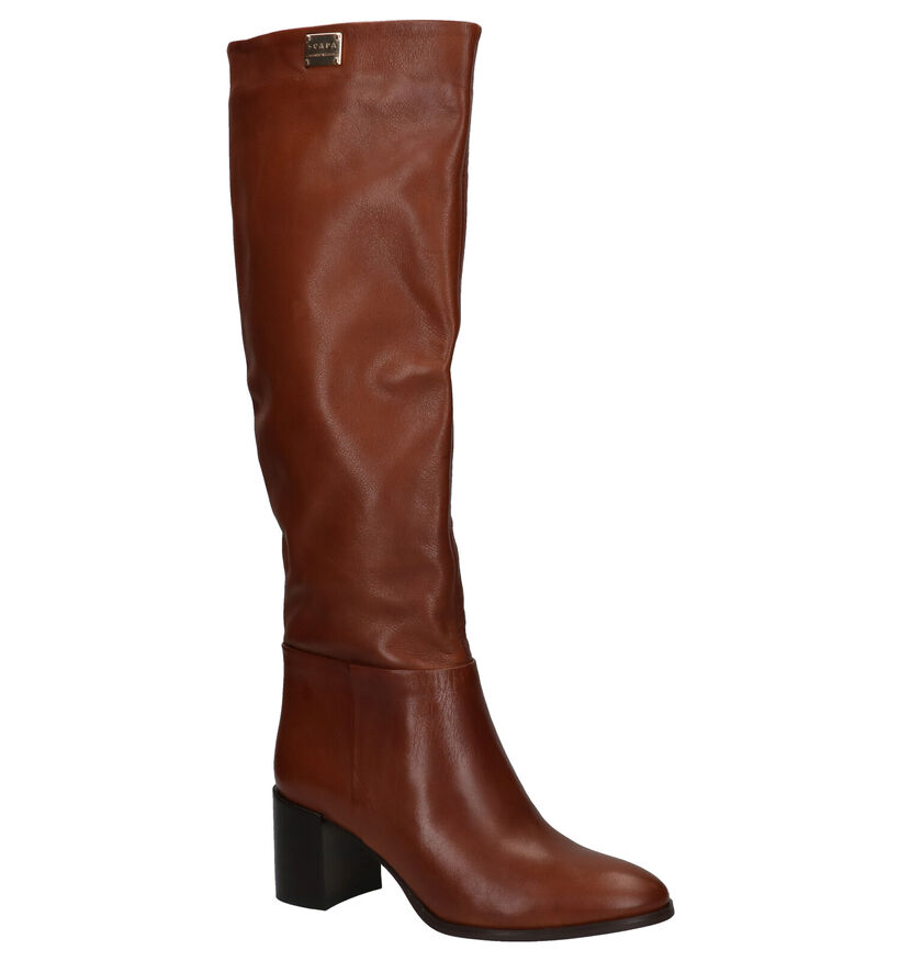 Scapa Cognac Knielaarzen in leer (281262)