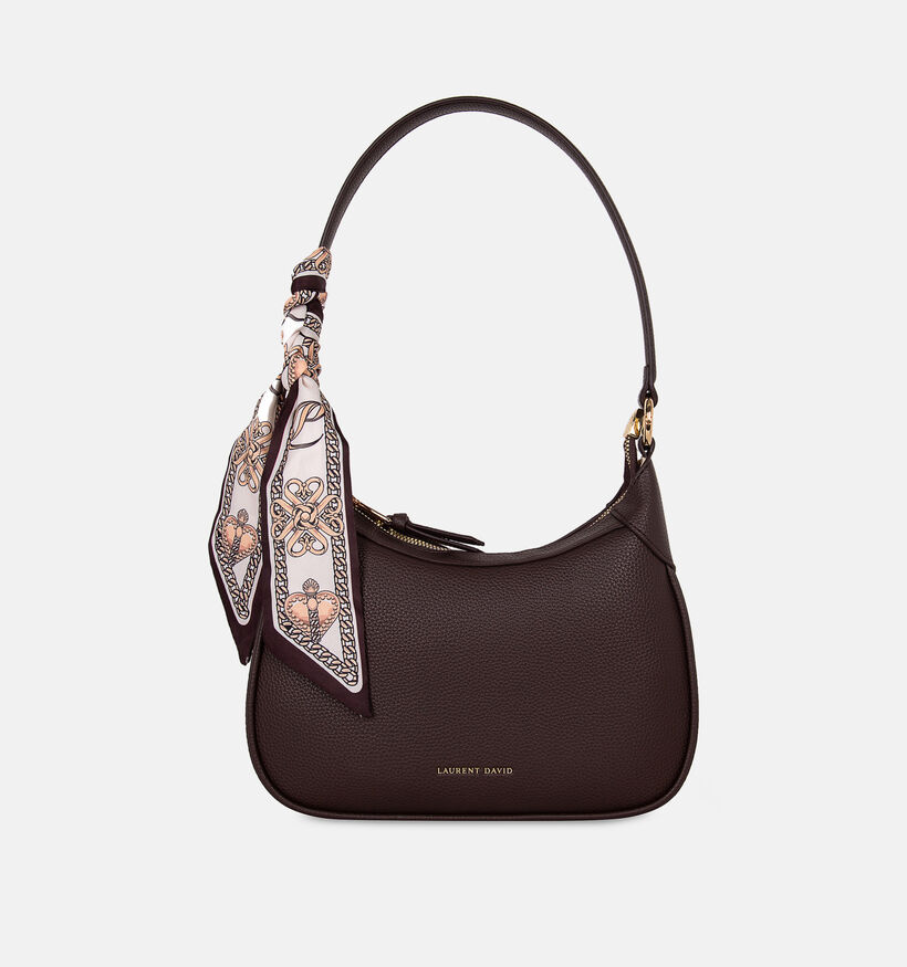 Laurent David Donkerbruine Schoudertas voor dames (381552)