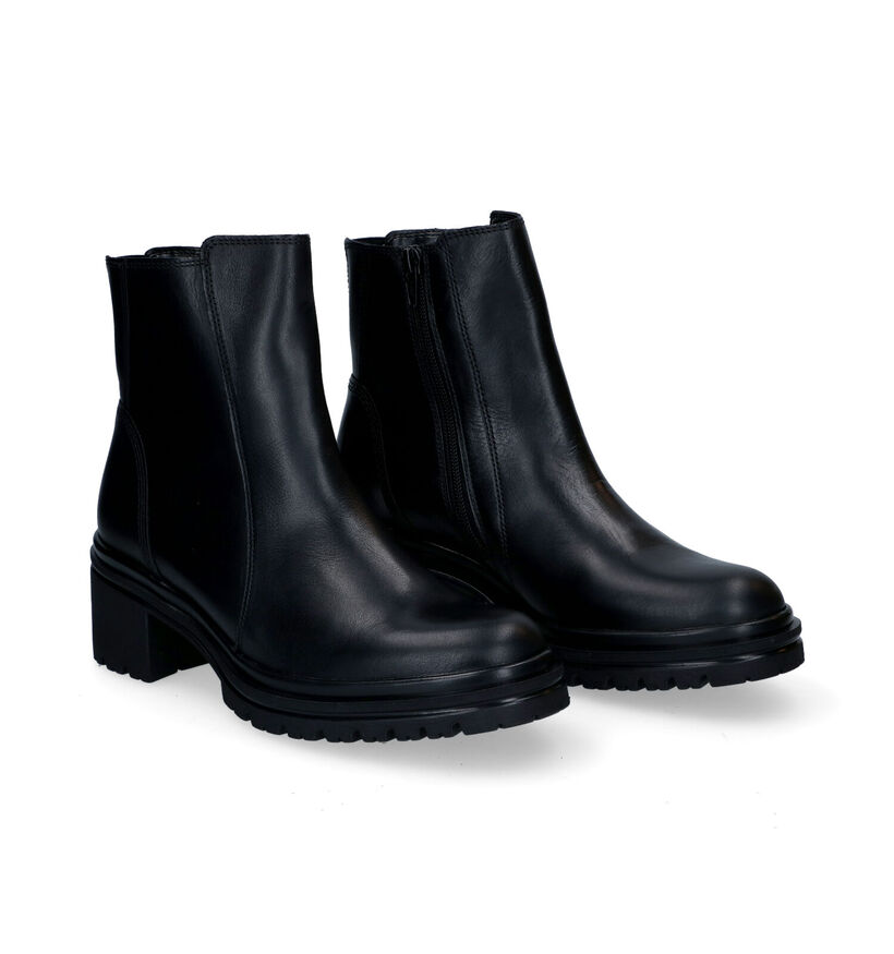 Gabor Best Fitting Bottillons en Noir en cuir (297249)