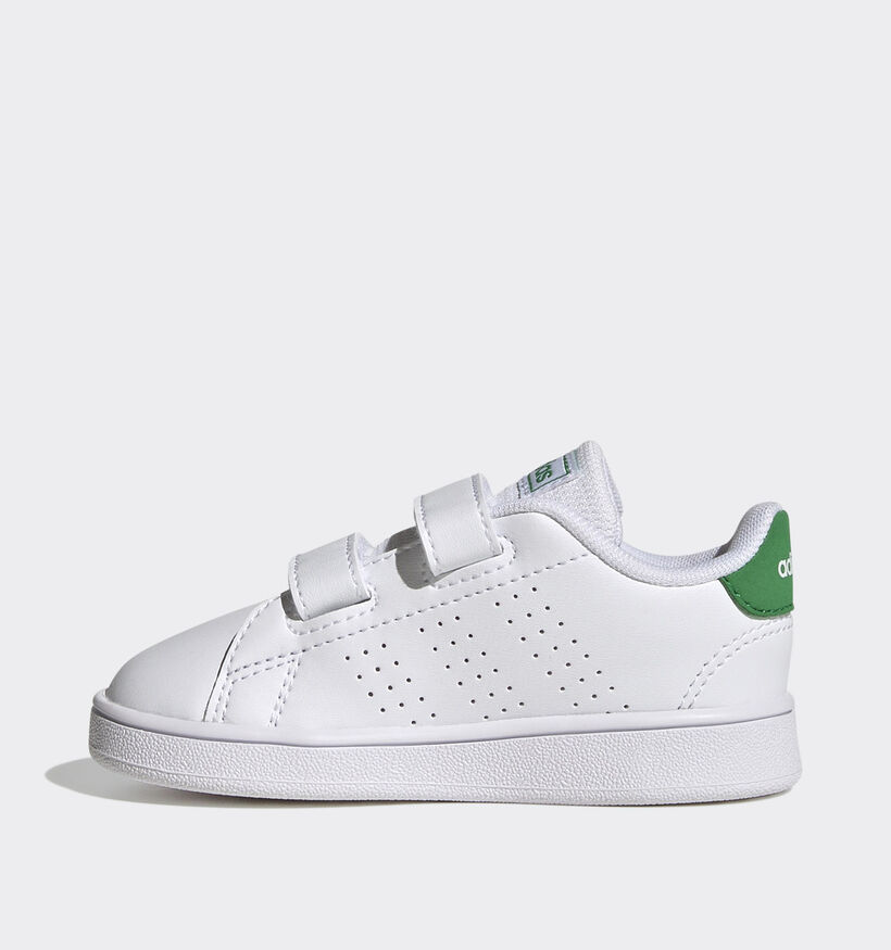 adidas Advantage Baskets en Blanc pour filles, garçons (350568) - pour semelles orthopédiques