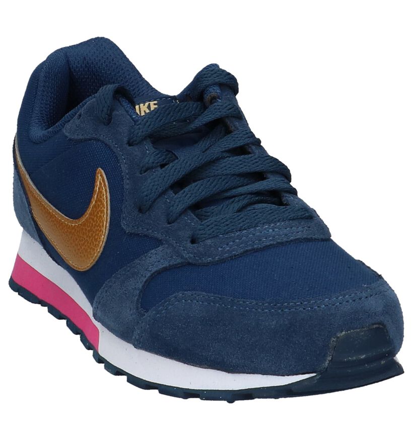 Nike MD Runner 2 GS Blauwe Sneakers, , pdp