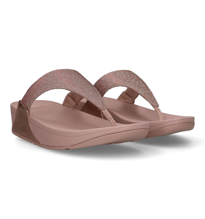 FitFlop Lulu Toepost Tongs en Noir pour femmes (353816)