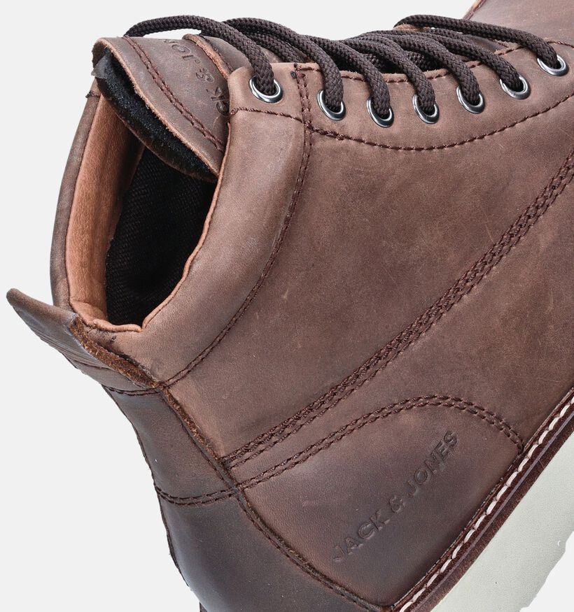 Jack & Jones Toronto Bottines en Marron pour hommes (358066)