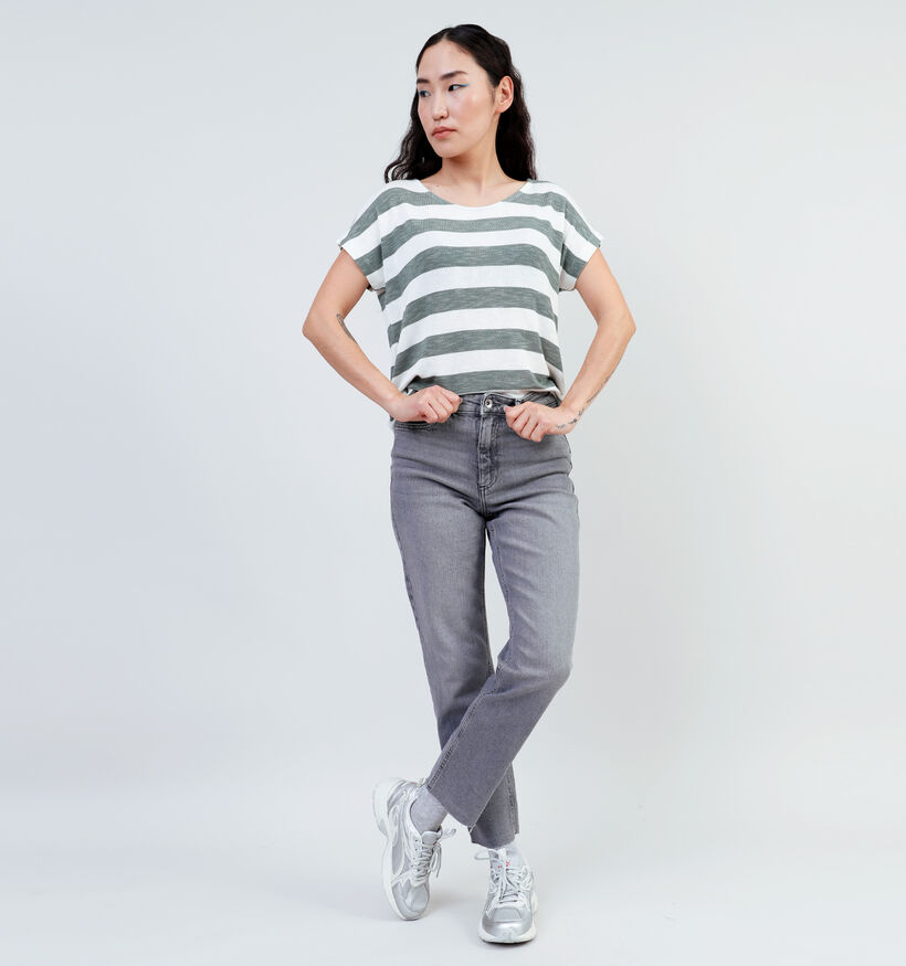 JDY Lullu HW Staight Crop Grijze Jeans L32 voor dames (335395)