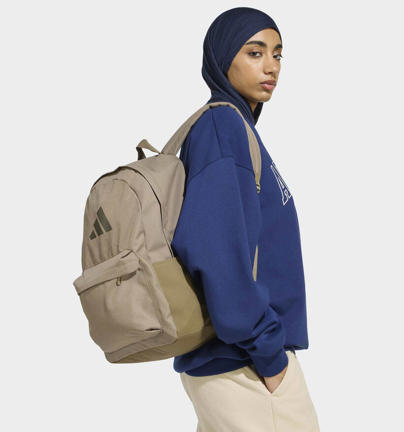 adidas Classic Bars Sac &agrave; dos en Taupe pour filles, gar&ccedil;ons (377442)