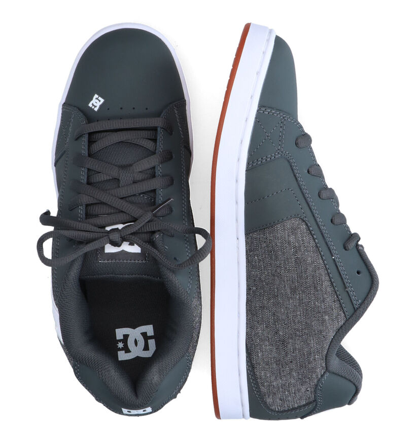 DC Shoes Net Baskets en Gris en cuir (303241)