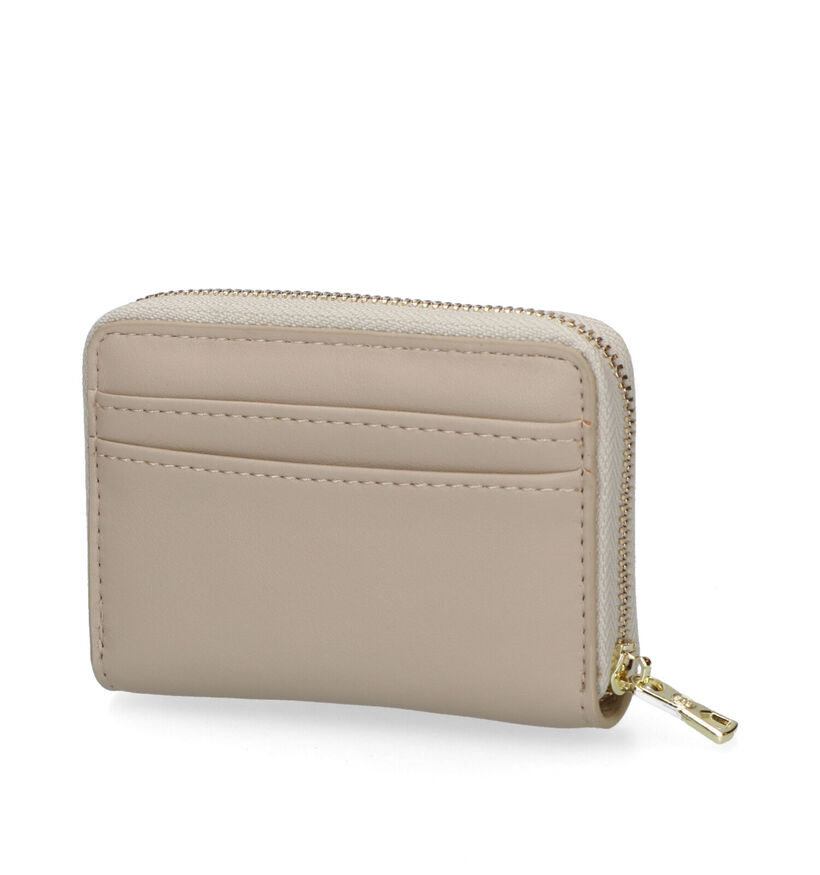 Kisses of Pearl Demi Porte-monnaie zippé en Cognac pour femmes (309353)