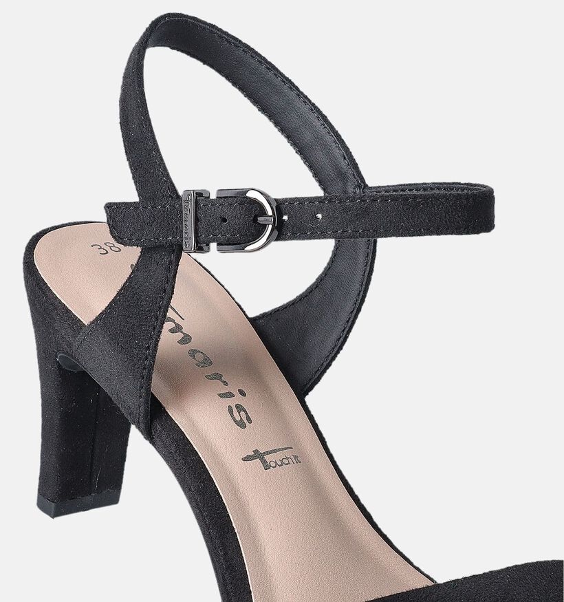 Tamaris Zwarte Sandalen met hak voor dames (354306)