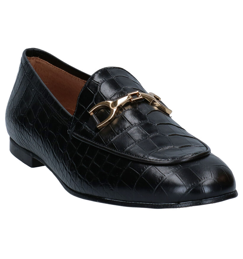 Via Limone Zwarte Loafers in leer (281557)