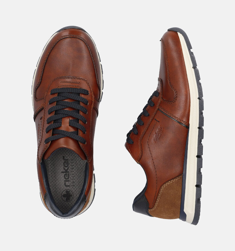 Rieker Chaussures à lacets en Cognac pour hommes (351306)