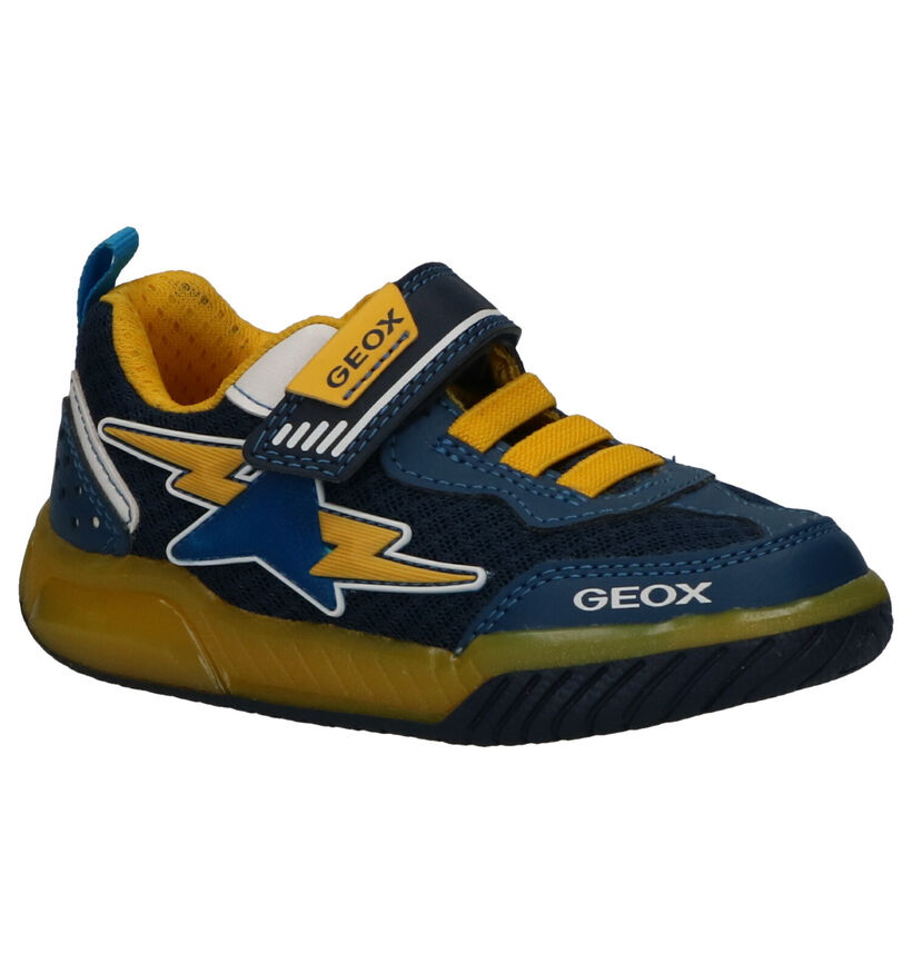 Geox Baskets en Bleu en cuir (265796)