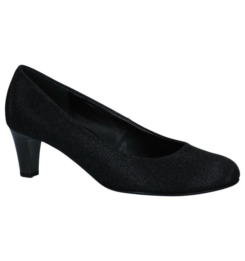 Zwarte Pumps met Glitters Gabor Soft & Smart in stof (245508)