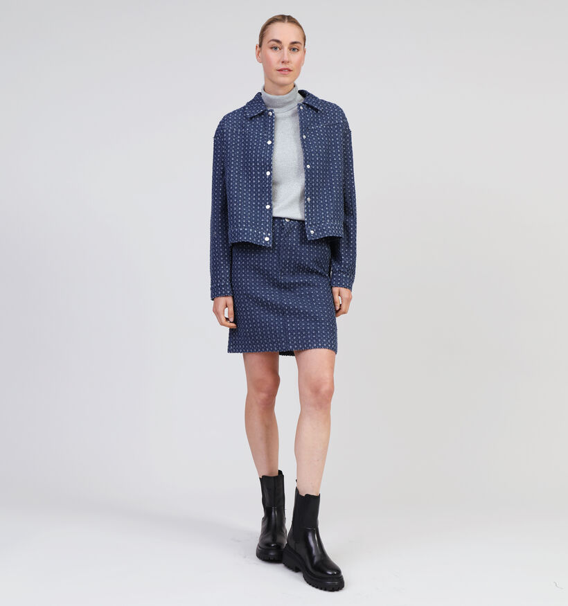 Vila Silver Manteau court en Bleu pour femmes (348766)