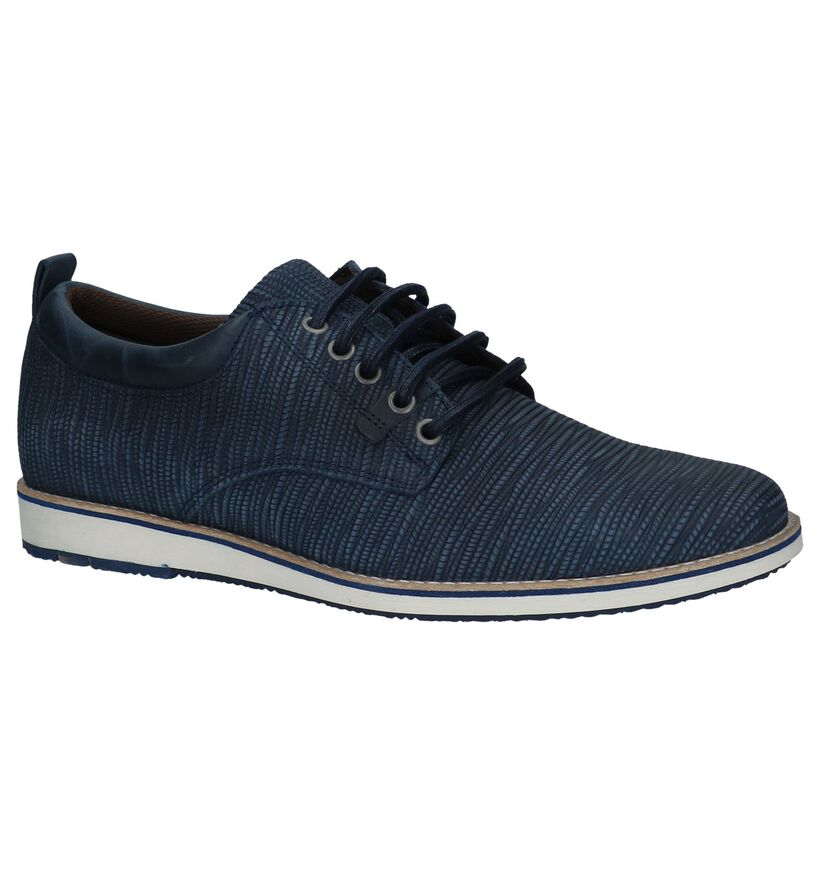 Geklede Veterschoenen Bullboxer Donker Blauw in nubuck (237604)