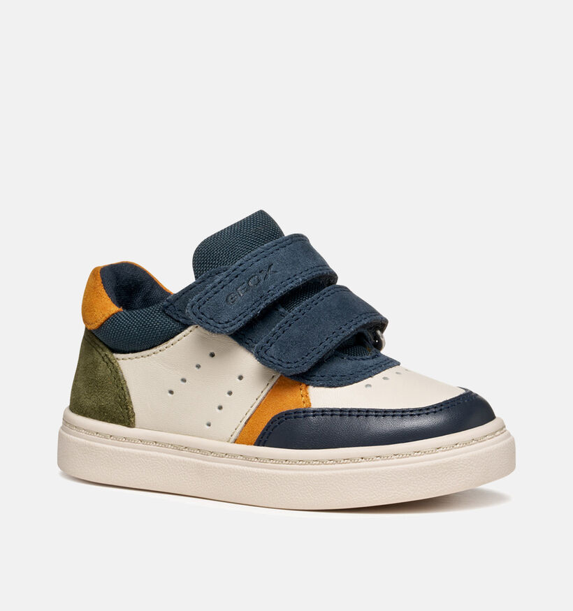 Geox Chaussures à Velcro en Ecru pour garçons (361950) - pour semelles orthopédiques