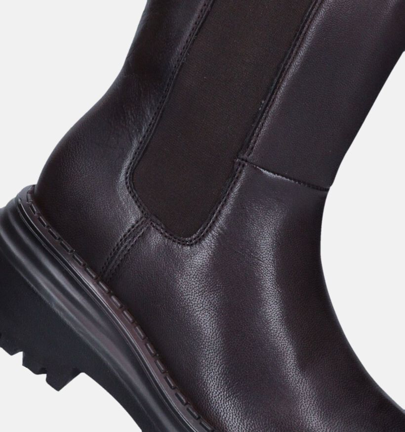 Le Megatto Bottines Chelsea en Brun foncé pour femmes (343657)