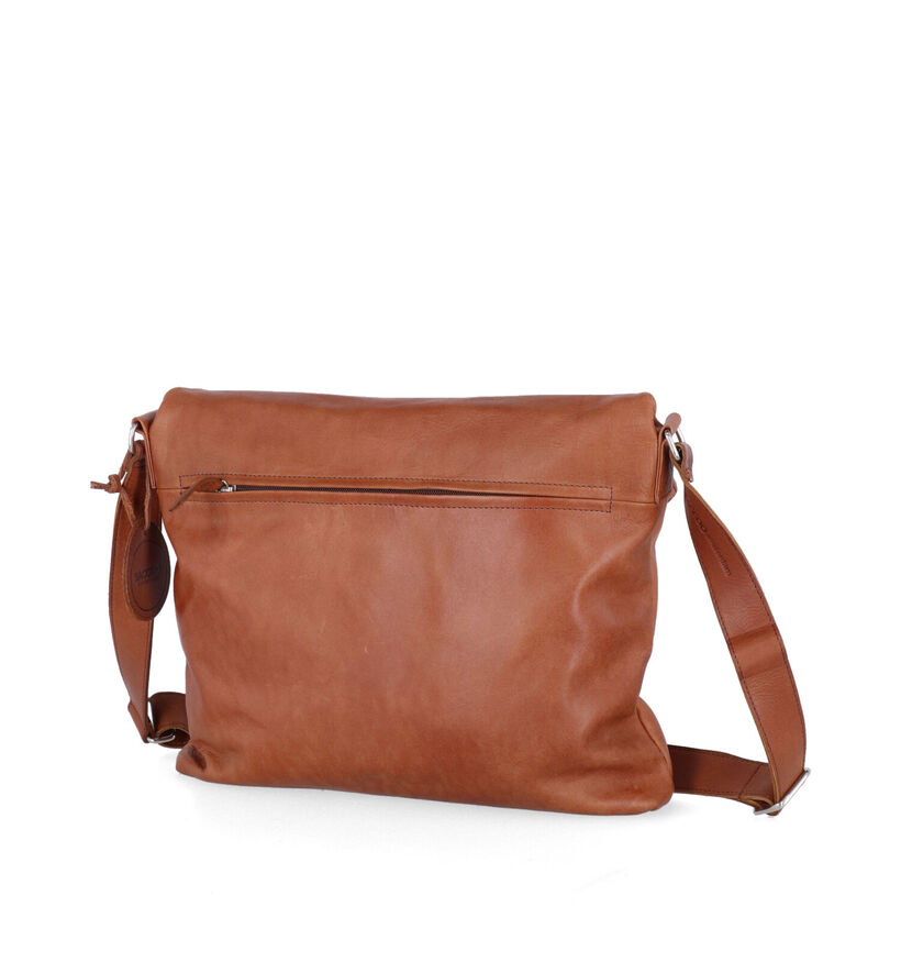 Saccoo Satipo Gele Crossbody Tas in leer (310439)