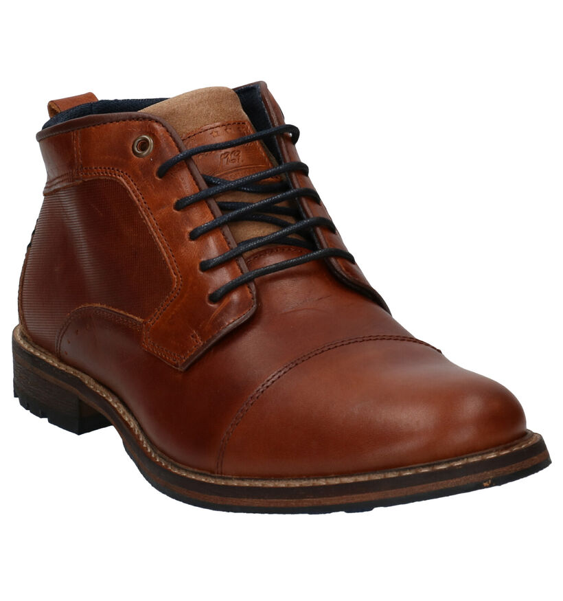 Bullboxer Chaussures hautes en Cognac en cuir (276993)