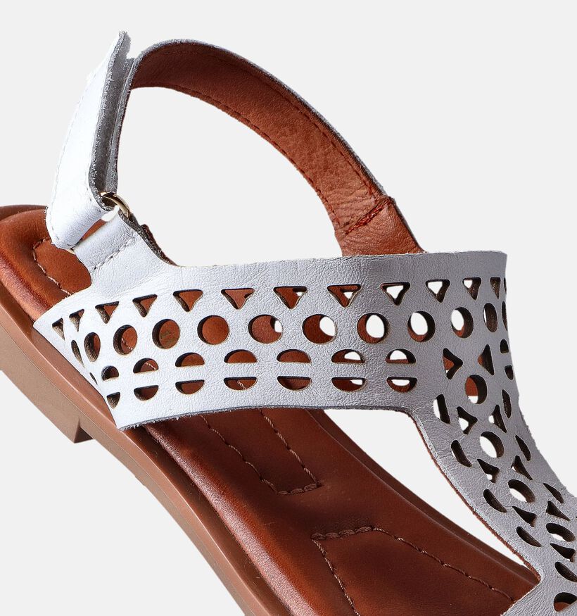 River Woods Aliana Witte Platte sandalen voor dames (356796)