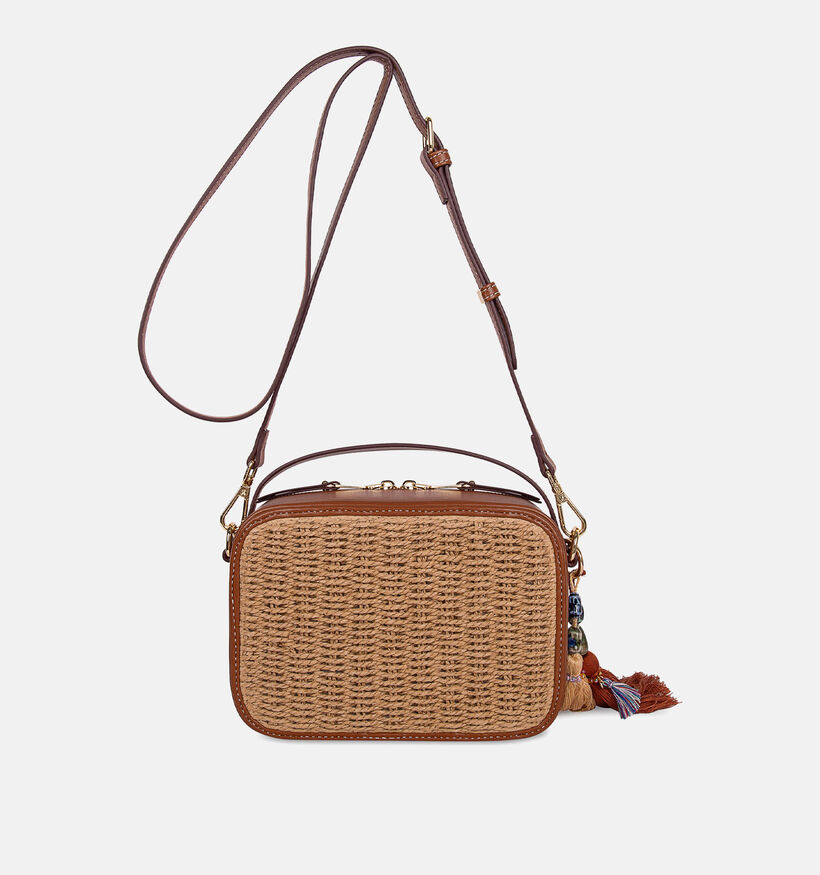 Laurent David Cognac/Beige Crossbodytas voor dames (373945)