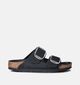 Birkenstock Arizona Big Buckle Zwarte Slippers voor dames (357606)