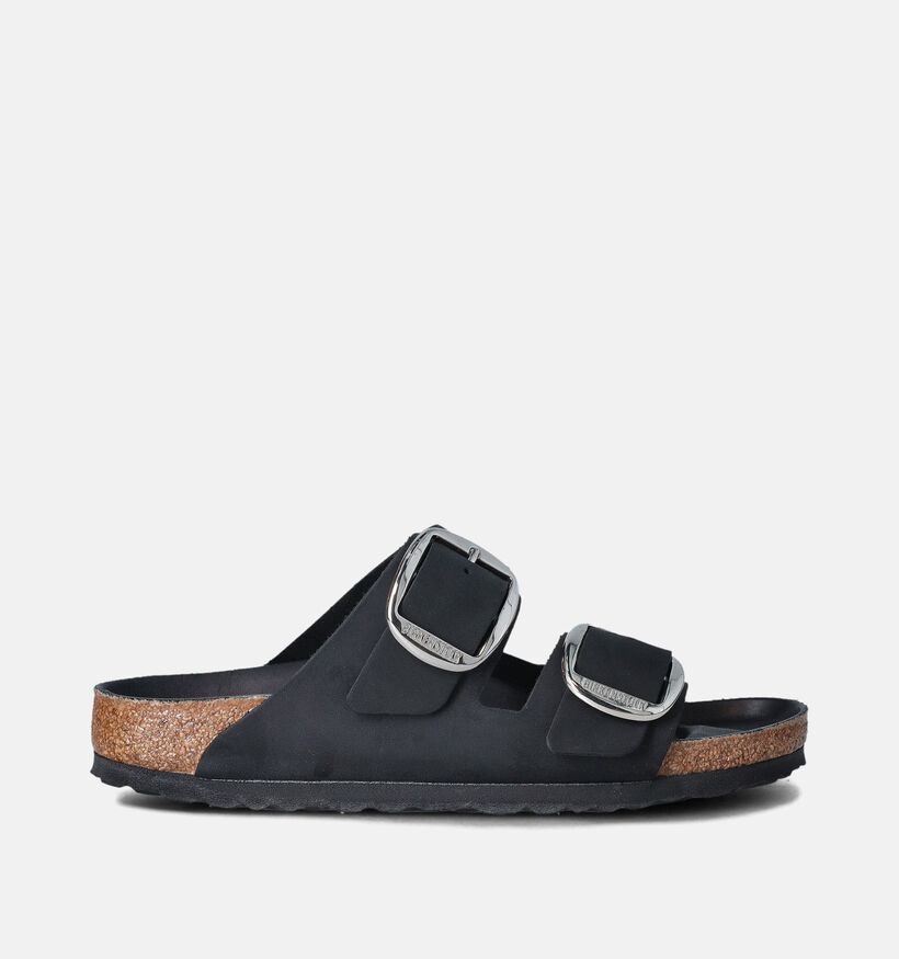 Birkenstock Arizona Big Buckle Zwarte Slippers voor dames (357606)