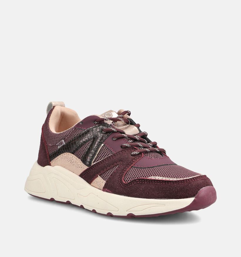 Posh by Poelman Bordeaux Sneakers voor dames (378628) - geschikt voor steunzolen