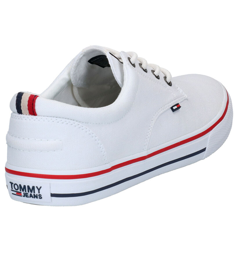 Tommy Jeans Chaussures plates en Bleu foncé en textile (285338)