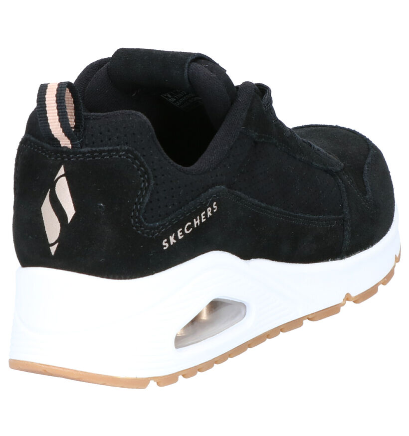 Skechers Zwarte Sneakers in stof (262829)