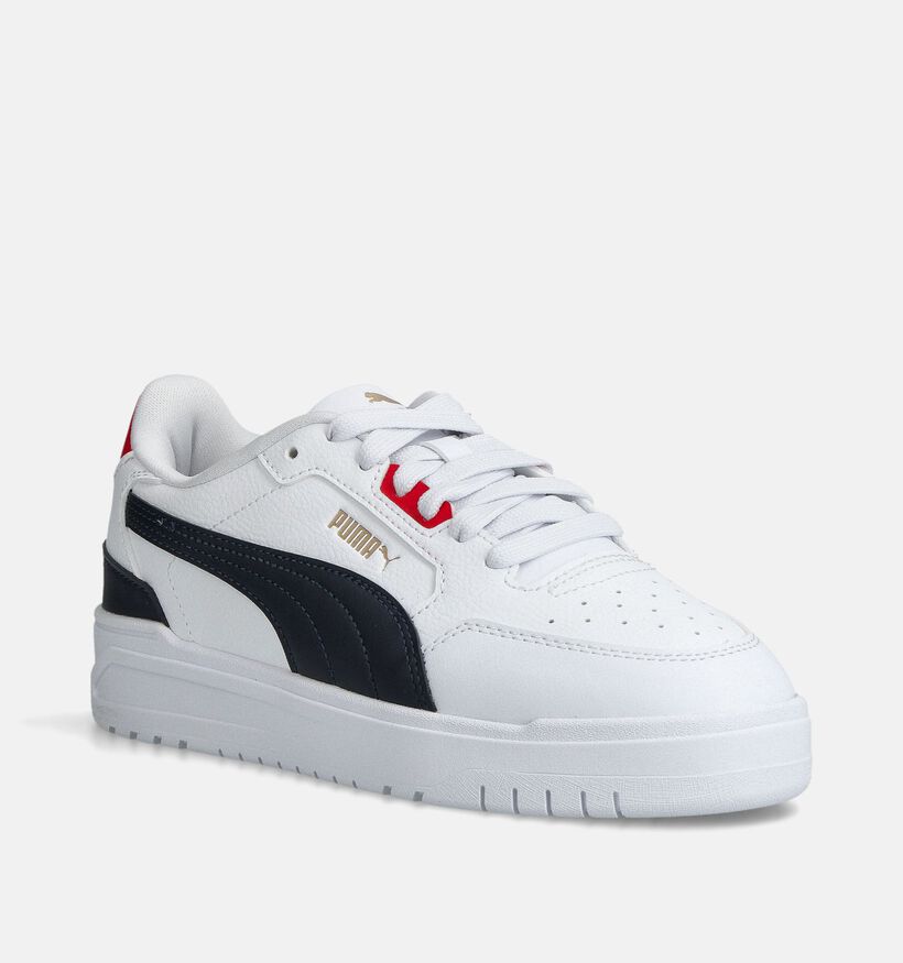 Puma Shuffle Downtown Baskets basses en Blanc pour filles, garçons (359197) - pour semelles orthopédiques